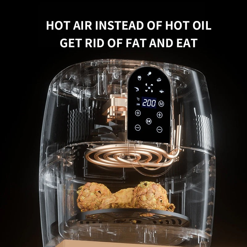 Home Fashion Simple Touch Screen Air Fryer - Mubimart -  