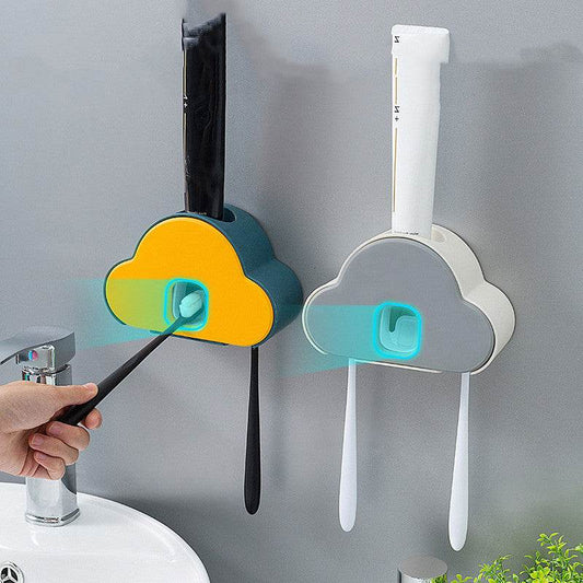 Home Fashion Wall-mounted Automatic Toothpaste Squeezer - Mubimart