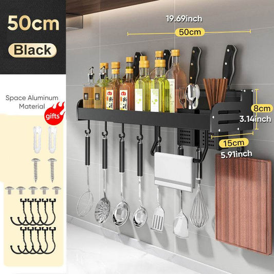 Home Kitchen Wall Mounted Spice Rack - Mubimart