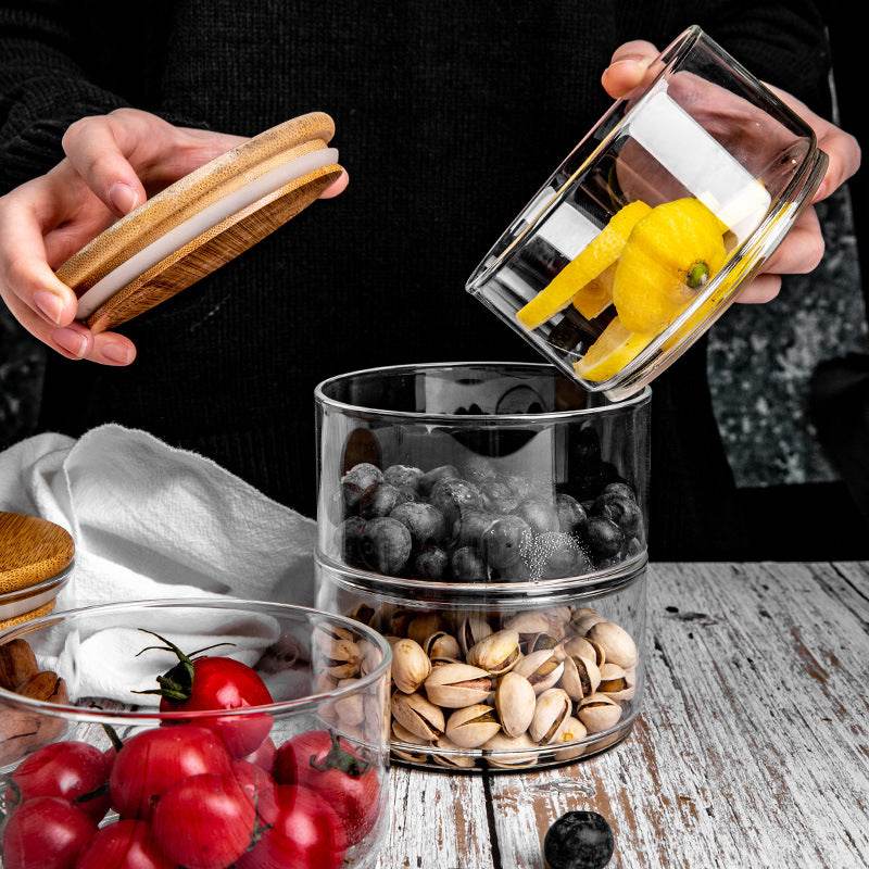 Home Salad Baking Small Glass Bowl - Mubimart