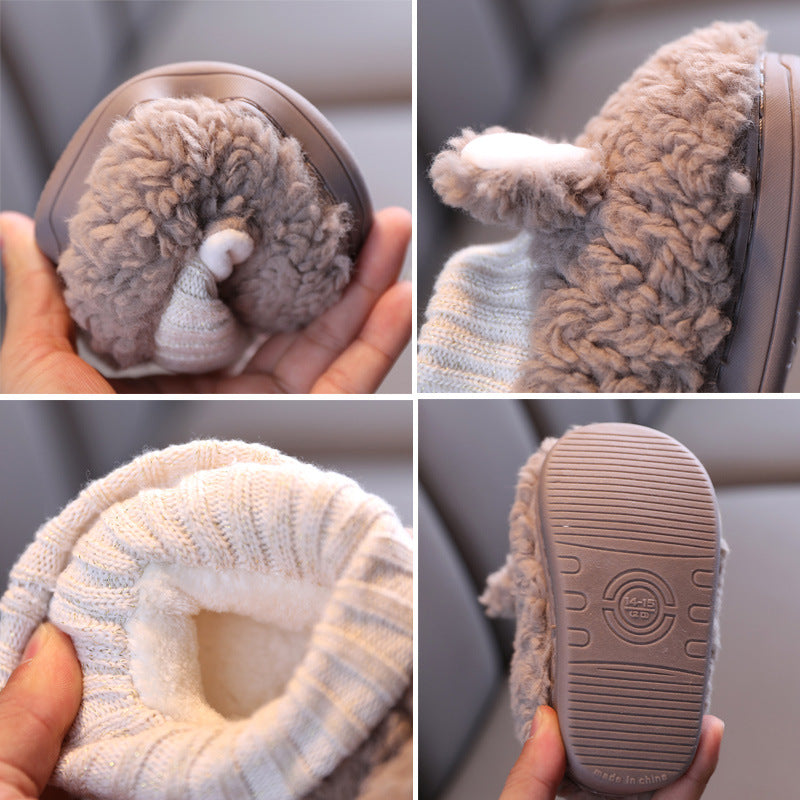 Home Slippers Winter Cotton Warm Slippers - Mubimart -  