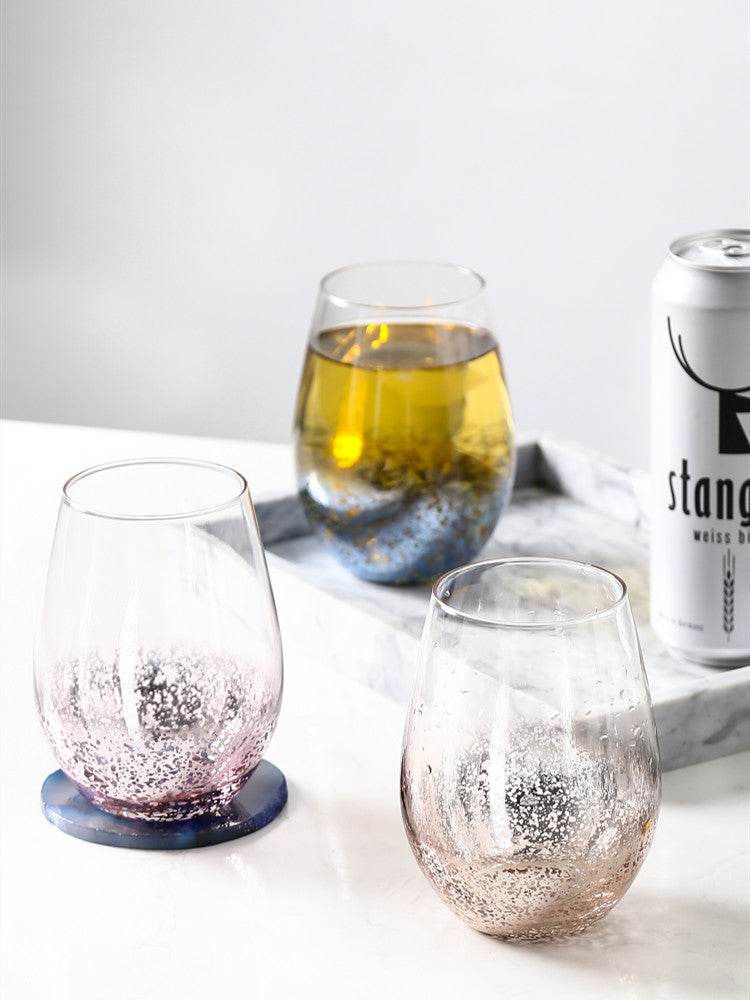 Home Starry Sky Glass Water Cup - Mubimart