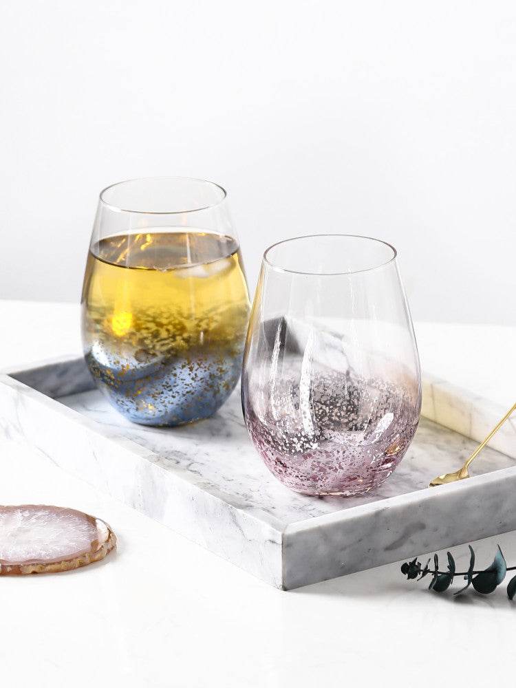 Home Starry Sky Glass Water Cup - Mubimart