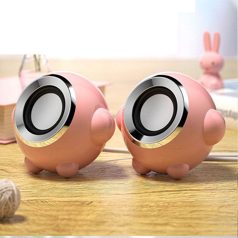 Home Wired Cute Multimedia Usb Subwoofer Mini Speakers - Mubimart