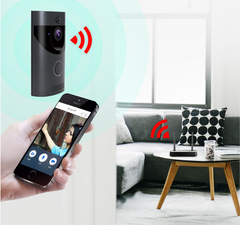 Home alarm smart wifi video doorbell wireless video intercom doorbell mobile phone remote video sea H1 program - Mubimart -  