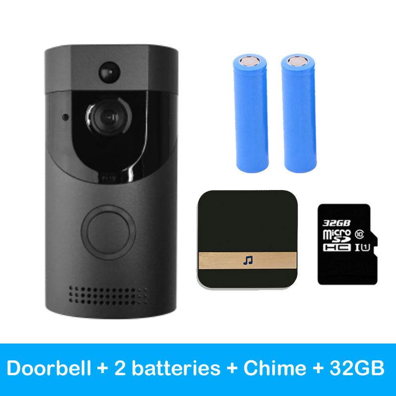 Home alarm smart wifi video doorbell wireless video intercom doorbell mobile phone remote video sea H1 program - Mubimart