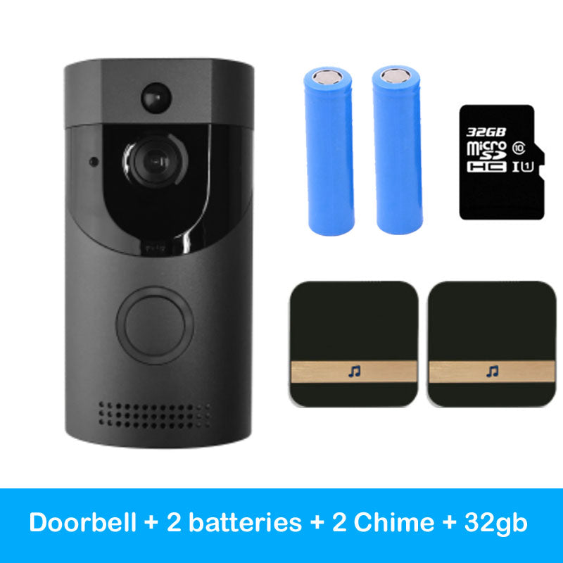 Home alarm smart wifi video doorbell wireless video intercom doorbell mobile phone remote video sea H1 program - Mubimart -  