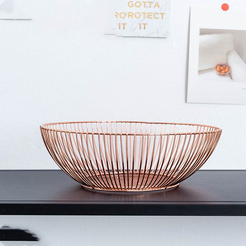 Home living room wrought iron fruit basket - Mubimart