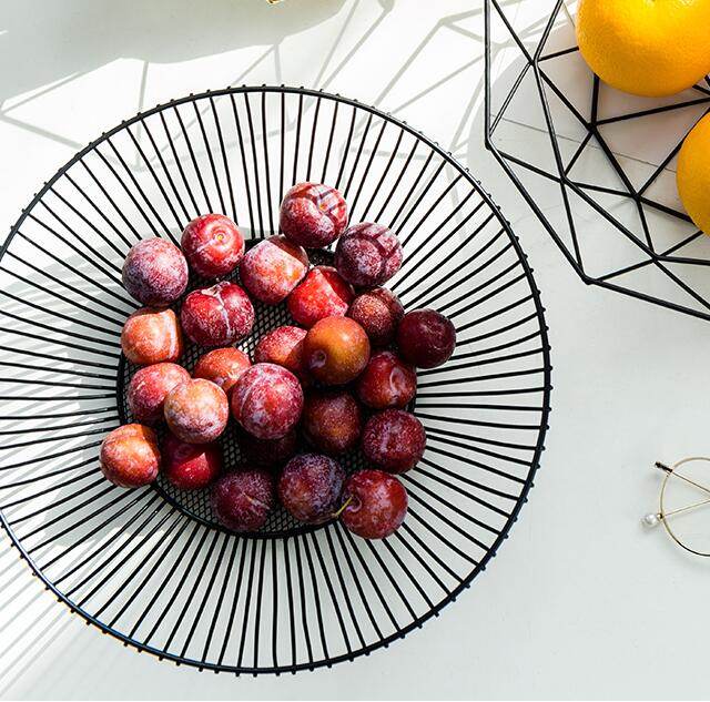 Home living room wrought iron fruit basket - Mubimart
