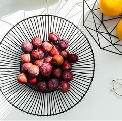 Home living room wrought iron fruit basket - Mubimart -  