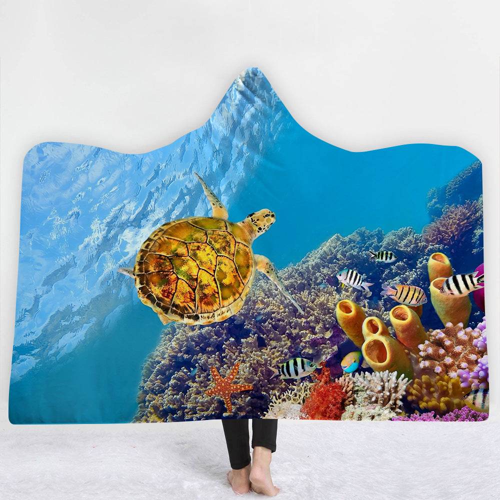 Hooded Blanket Cloak Blanket Thick Blanket - Mubimart