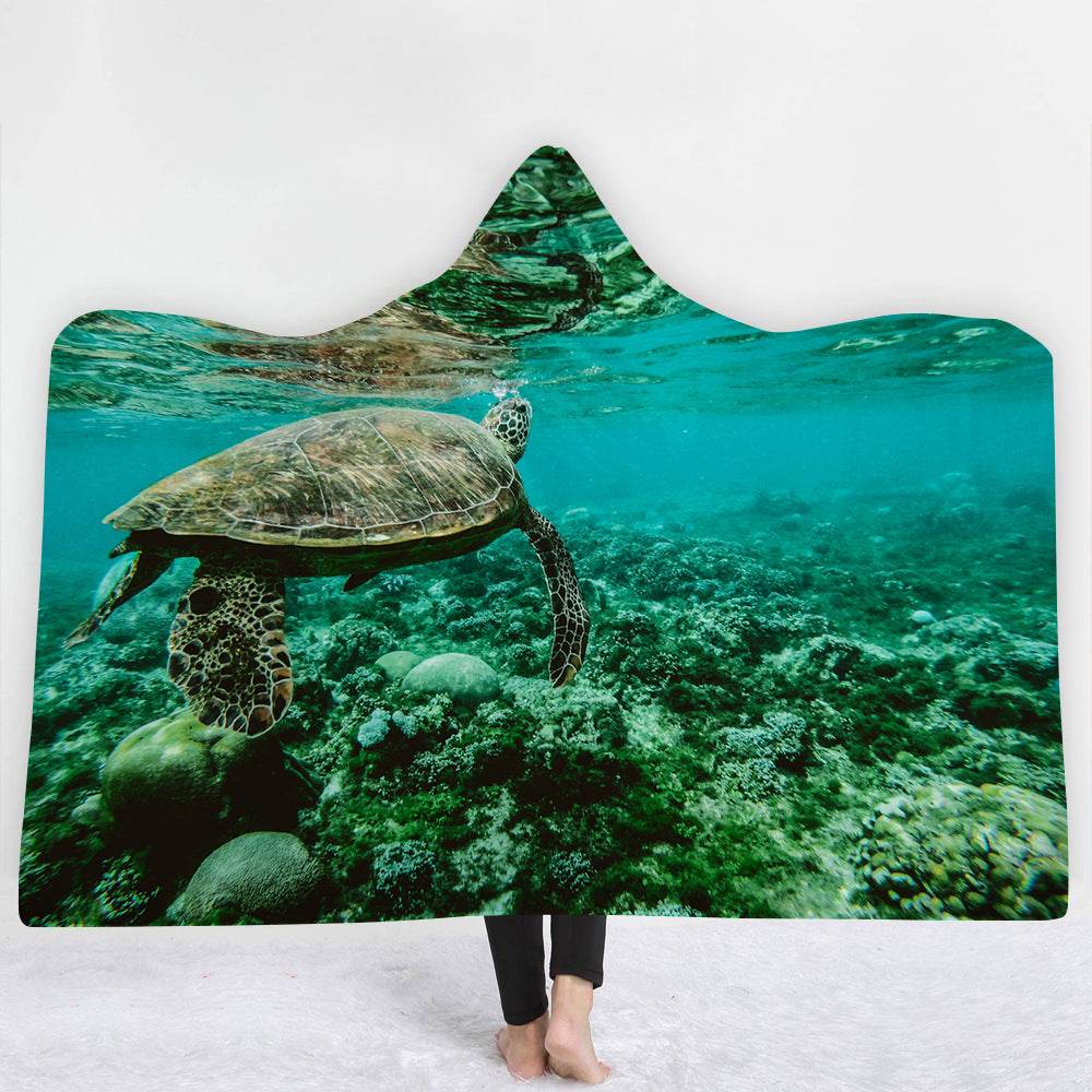 Hooded Blanket Cloak Blanket Thick Blanket - Mubimart