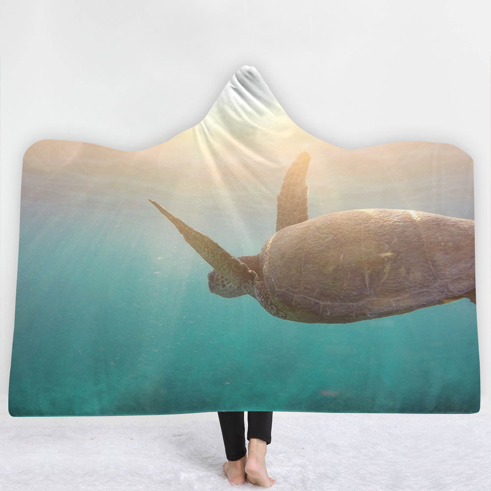 Hooded Blanket Cloak Blanket Thick Blanket - Mubimart -  