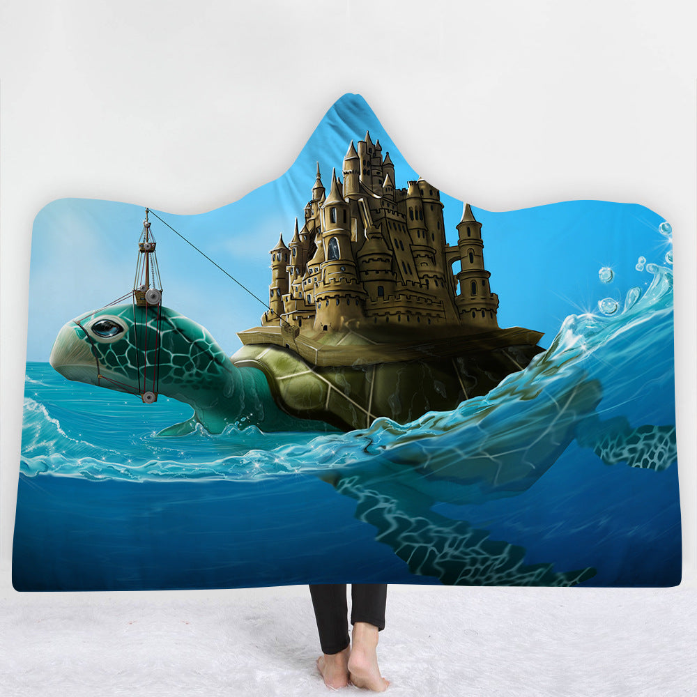 Hooded Blanket Cloak Blanket Thick Blanket - Mubimart -  