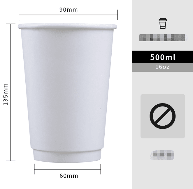 Hot Drink Cup Thickened Hollow Double Layer Insulation - Mubimart