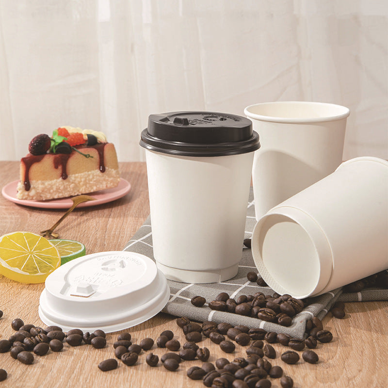 Hot Drink Cup Thickened Hollow Double Layer Insulation - Mubimart - Disposable Cups 