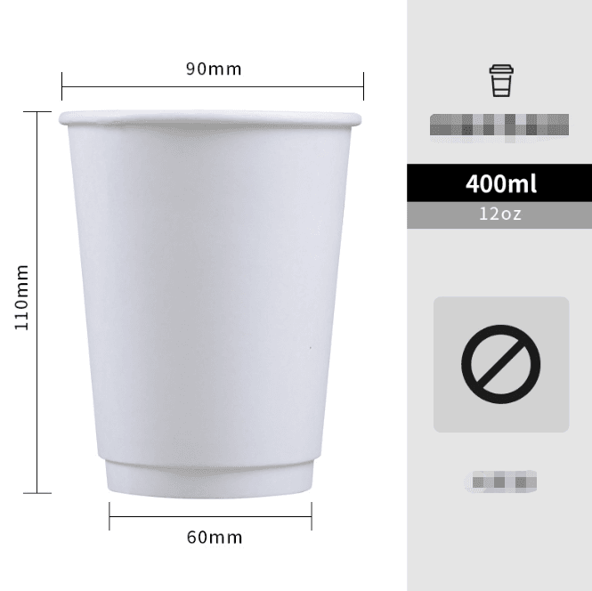 Hot Drink Cup Thickened Hollow Double Layer Insulation - Mubimart