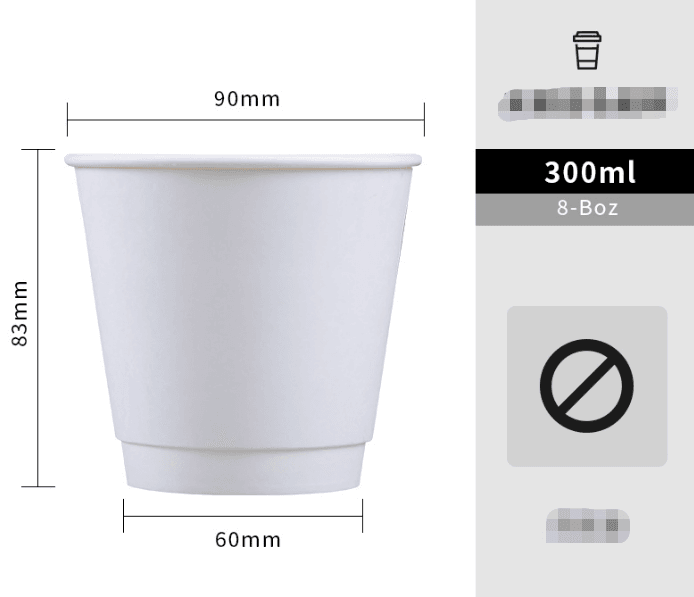 Hot Drink Cup Thickened Hollow Double Layer Insulation - Mubimart