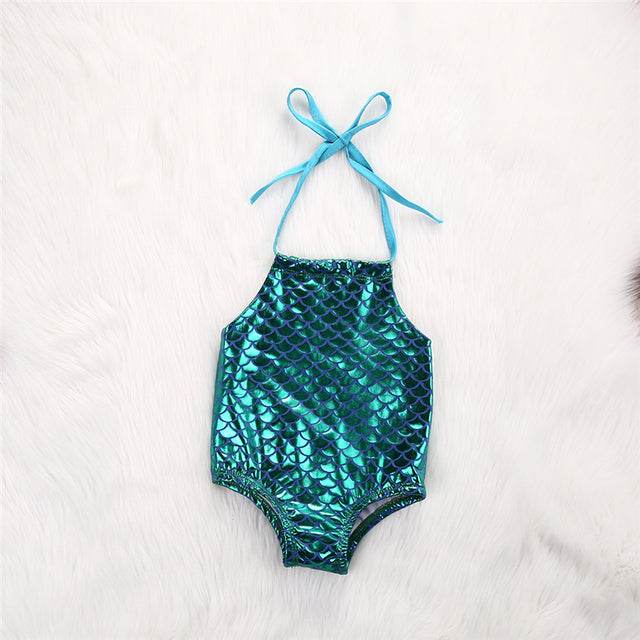 Hot Selling Mermaid One Piece Swimsuit Baby Girl Bikini New - Mubimart