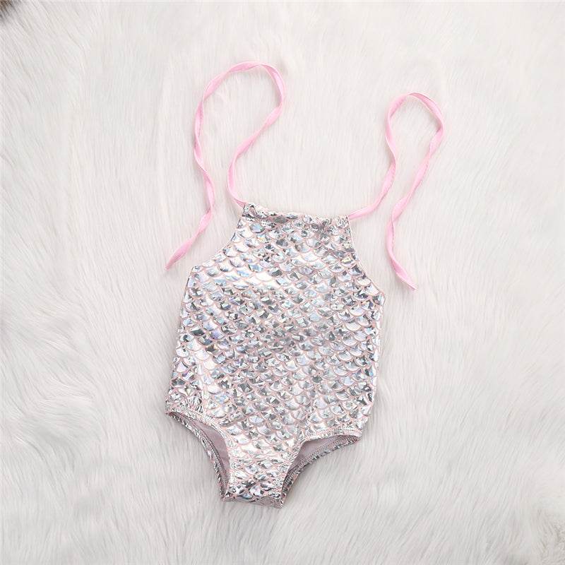 Hot Selling Mermaid One Piece Swimsuit Baby Girl Bikini New - Mubimart