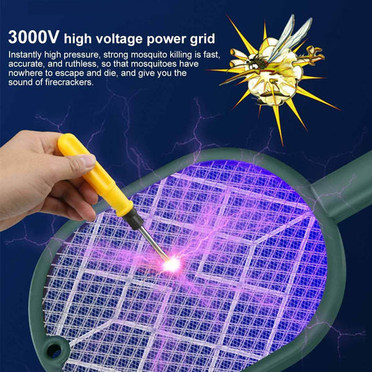 Household 2-in-1 Electric Mosquito Swatter Violet Mosquito Killer Lamp - Mubimart