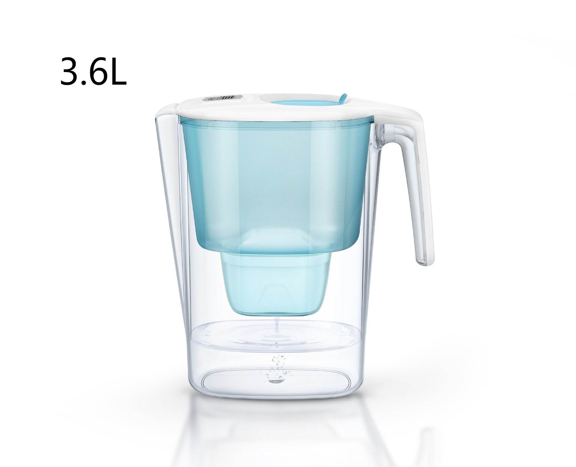 Household 3.6L Office Tap Water Multiple Filtration Water Pitcher - Mubimart