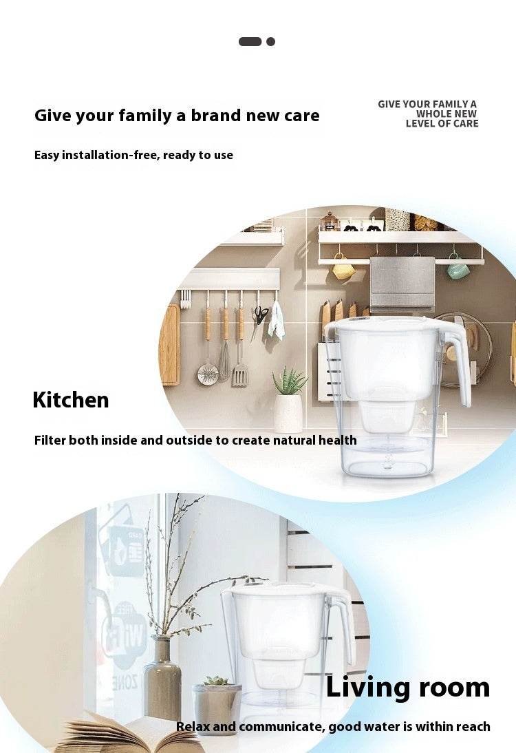 Household 3.6L Office Tap Water Multiple Filtration Water Pitcher - Mubimart