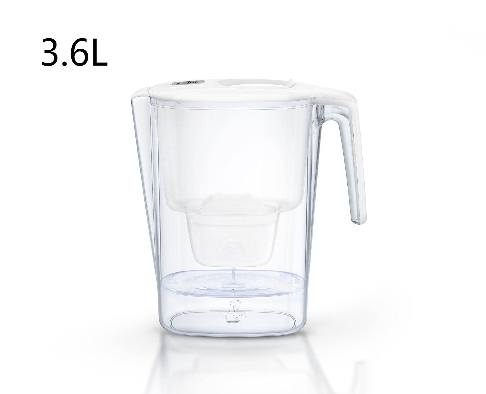 Household 3.6L Office Tap Water Multiple Filtration Water Pitcher - Mubimart
