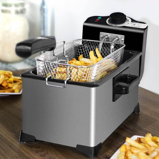 Household 3L French Fries Electromechanical Fryer - Mubimart