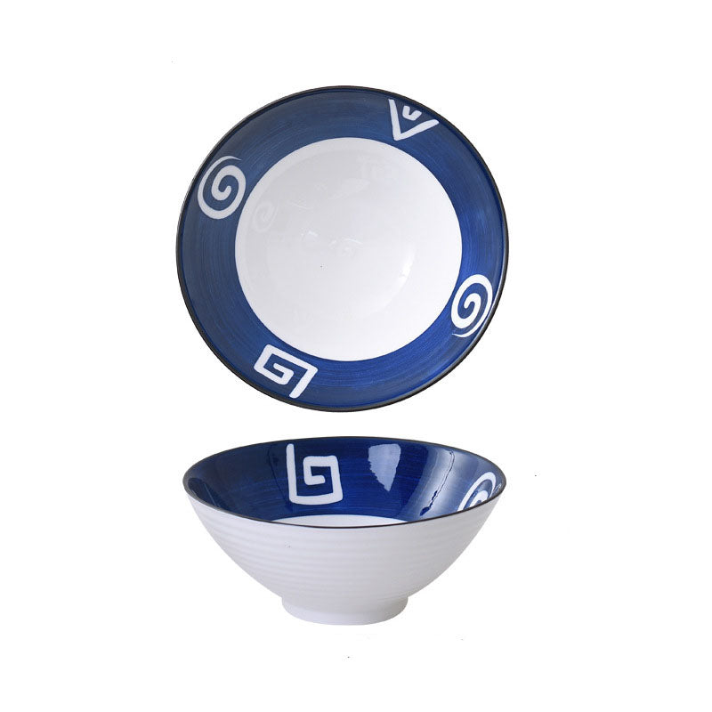 Household Ceramic Soup Large Bowl - Mubimart -  