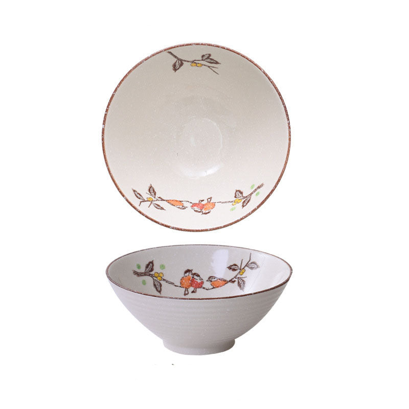 Household Ceramic Soup Large Bowl - Mubimart -  