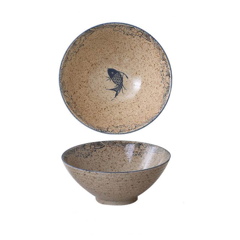 Household Ceramic Soup Large Bowl - Mubimart