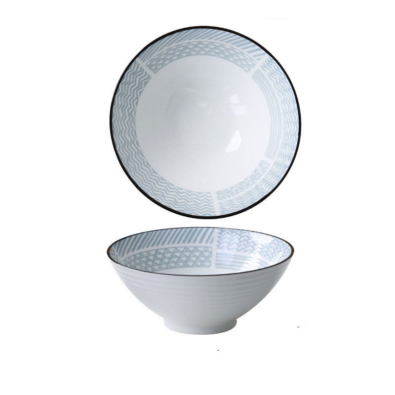 Household Ceramic Soup Large Bowl - Mubimart -  