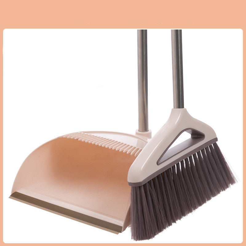 Household Cleaning Tool With Broom And Dustpan Set With Scraping Teeth - Mubimart -  