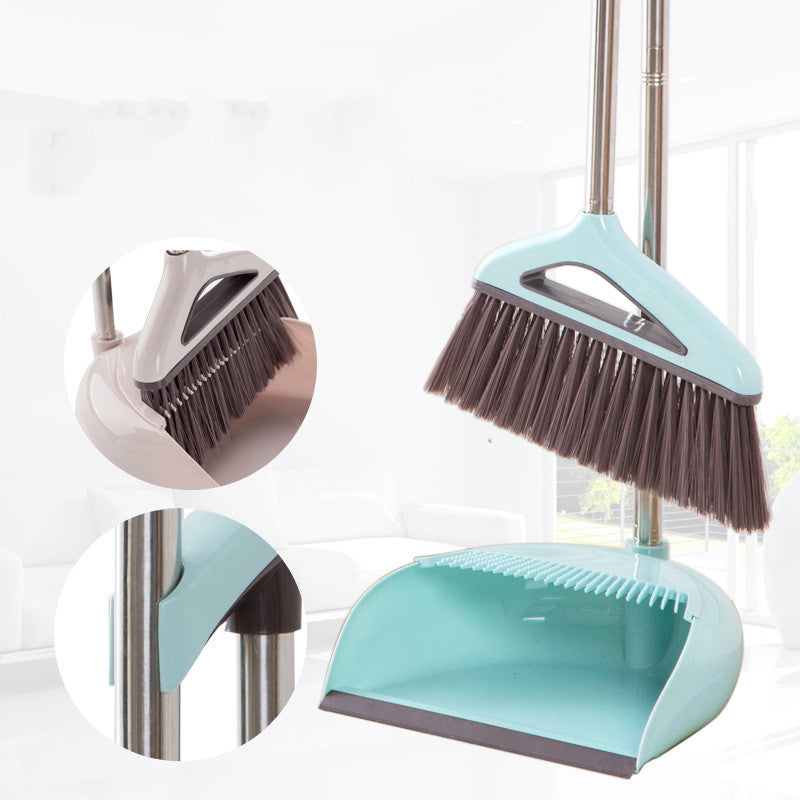 Household Cleaning Tool With Broom And Dustpan Set With Scraping Teeth - Mubimart - Broom 