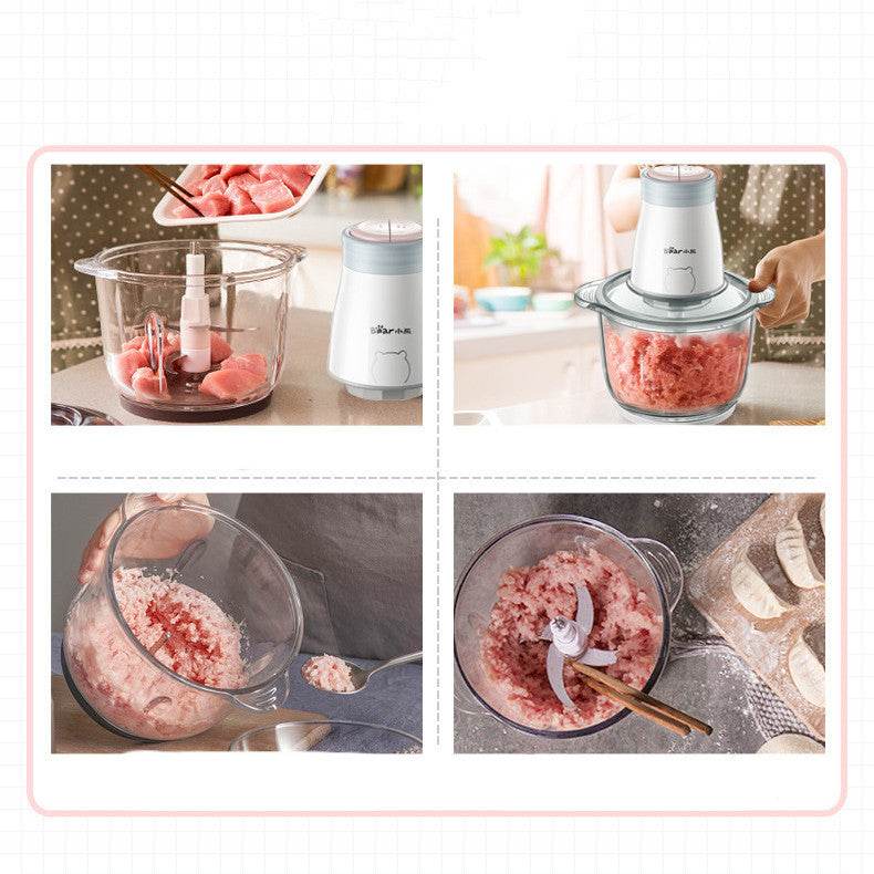 Household Electric Multi-function Small Vegetable Chopper Blender Cooking Machine - Mubimart