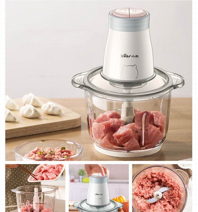 Household Electric Multi-function Small Vegetable Chopper Blender Cooking Machine - Mubimart