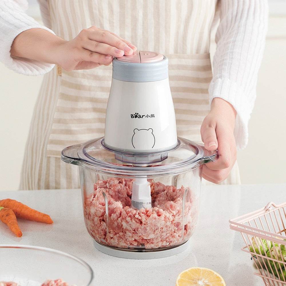 Household Electric Multi-function Small Vegetable Chopper Blender Cooking Machine - Mubimart
