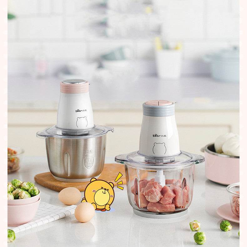 Household Electric Multi-function Small Vegetable Chopper Blender Cooking Machine - Mubimart
