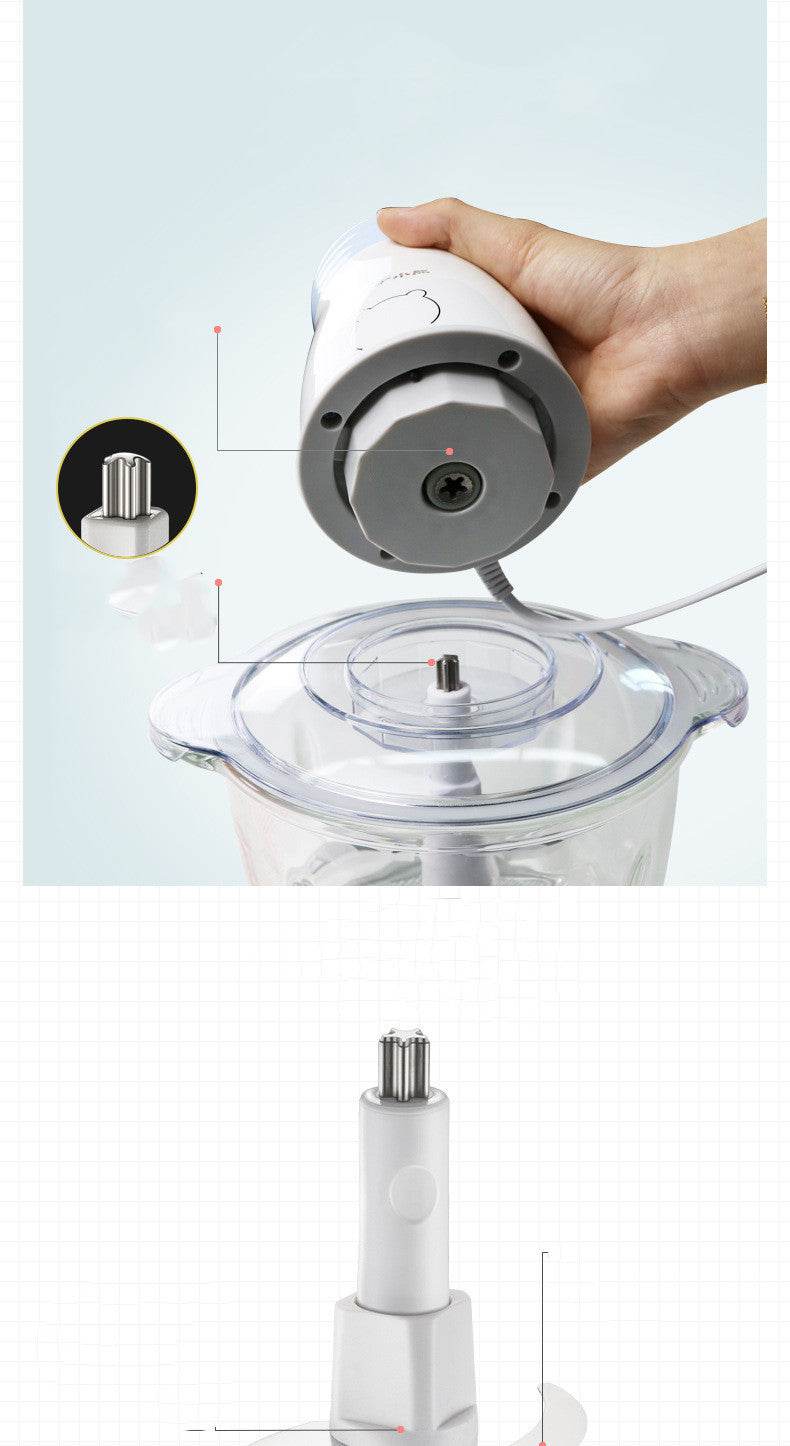 Household Electric Multi-function Small Vegetable Chopper Blender Cooking Machine - Mubimart