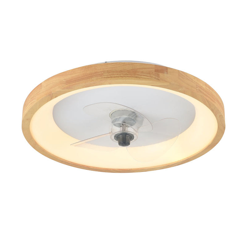 Household Fan Nordic Log Ceiling Lamp - Mubimart -  