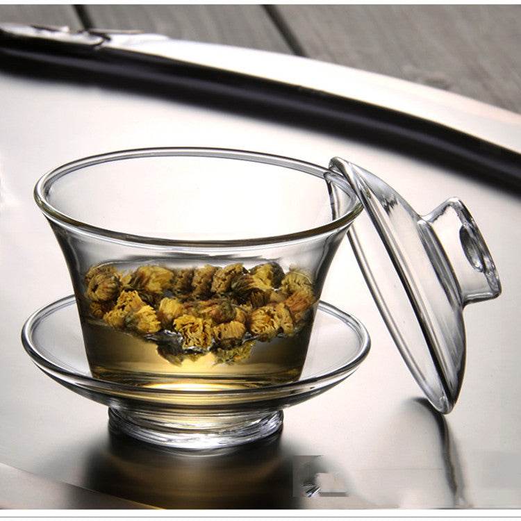 Household Fashion Handmade Glass Sancai Bowl - Mubimart
