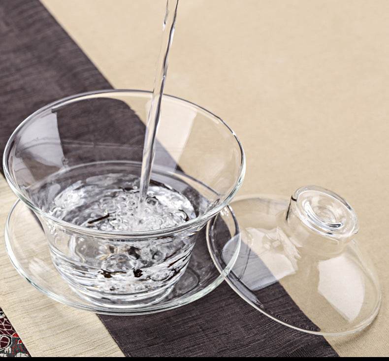 Household Fashion Handmade Glass Sancai Bowl - Mubimart