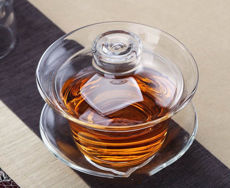 Household Fashion Handmade Glass Sancai Bowl - Mubimart