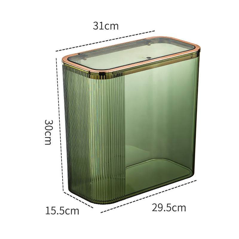 Household Fashion Press Trash Can - Mubimart