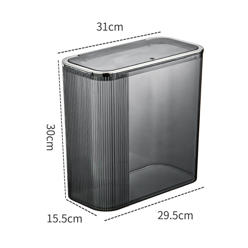 Household Fashion Press Trash Can - Mubimart -  