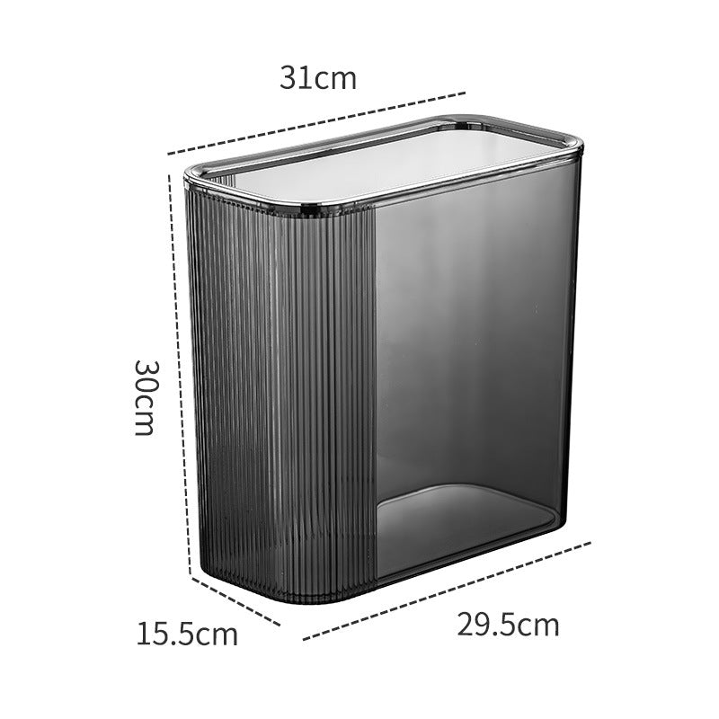 Household Fashion Press Trash Can - Mubimart -  