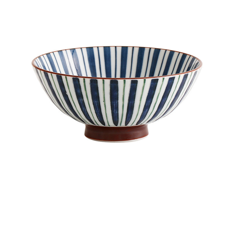 Household Fashion Simple Ceramic Soup Bowl - Mubimart -  