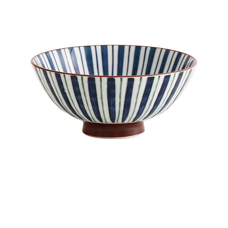 Household Fashion Simple Ceramic Soup Bowl - Mubimart