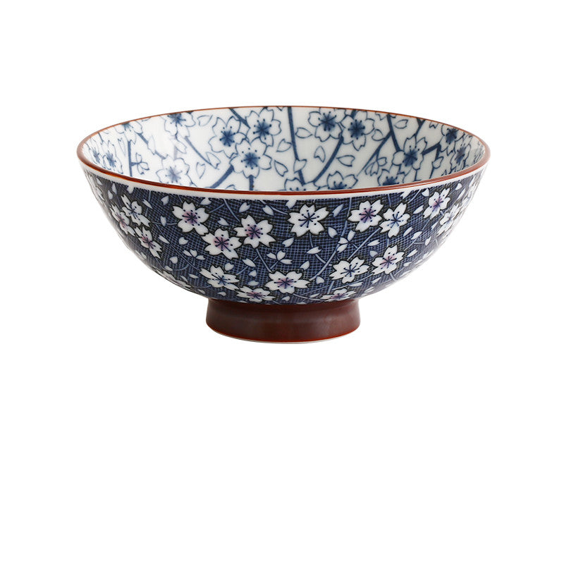 Household Fashion Simple Ceramic Soup Bowl - Mubimart -  